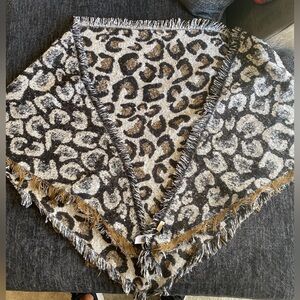 NWT Altar’d State leopard print wrap shawl